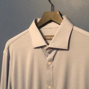 NWOT Michael Kors Fine Gauge Knit Dress Shirt